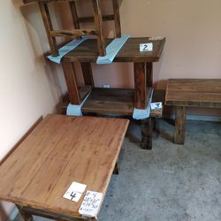 1870 STAGE COACH RELAY WOOD:.. RUSTIC TABLES/BENCHES/BARN DOORS 