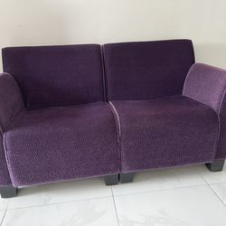 Two Piece Purple Sofa