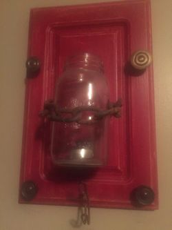 Wall hanging candle holder