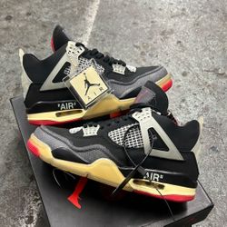 Jordan retro 4  “Off-White” BRED