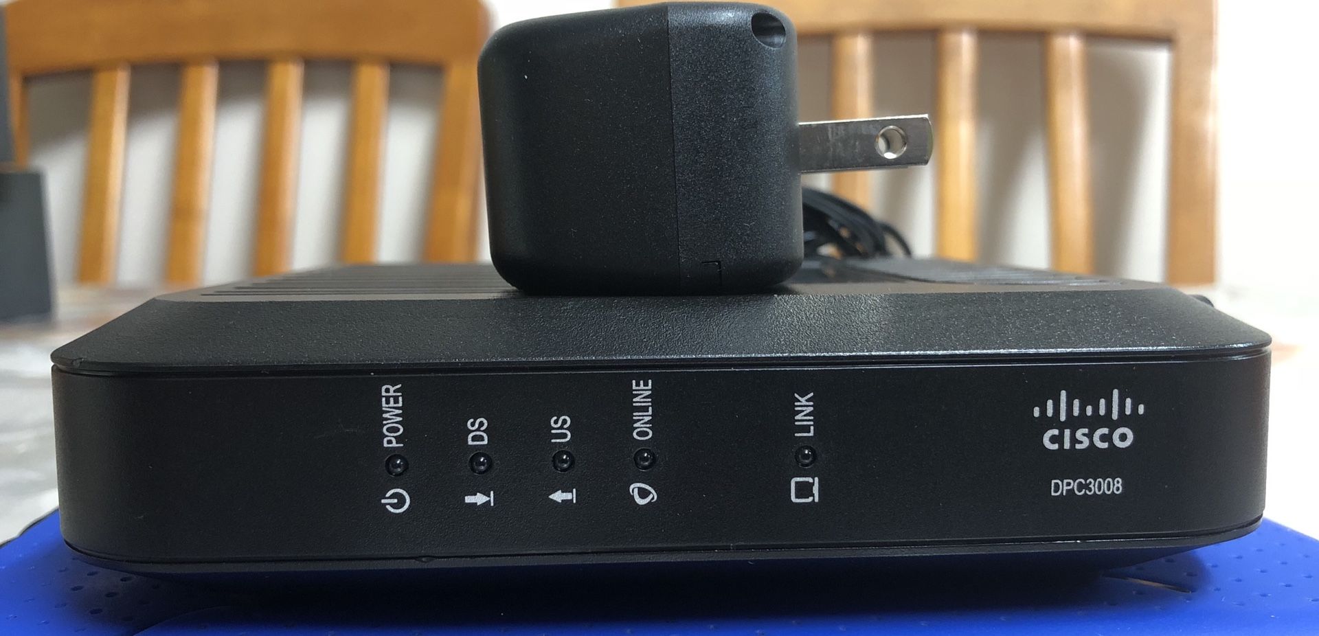 Cable modem. Cisco DPC3008, Comcast, RCN