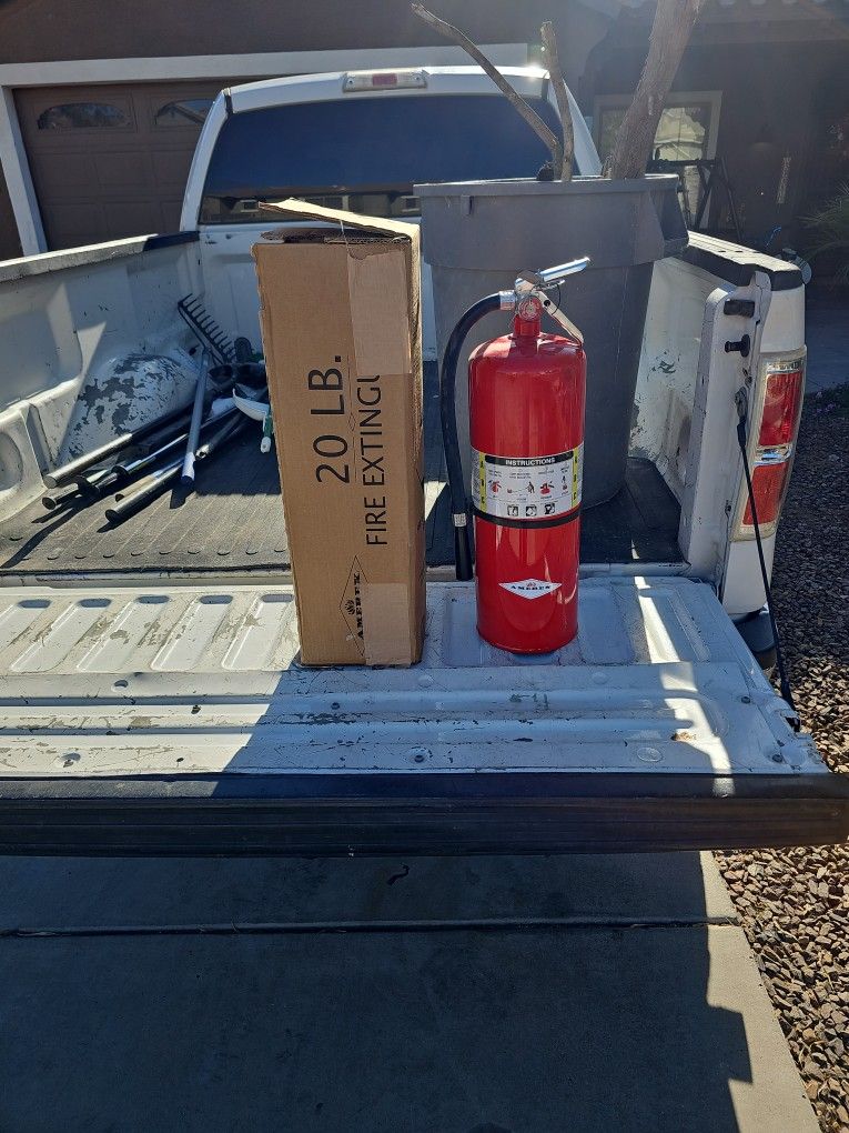 20 pound fire extinguisher.