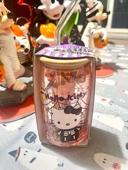 Hello kitty Halloween glass tumbler
