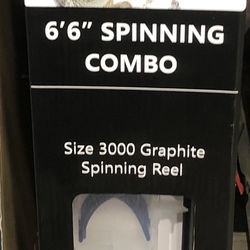 Sports AField 6’6” Spinning Combo Fishing  Rod