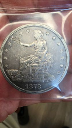 1878 s trade dollar rare vintage coin collectable