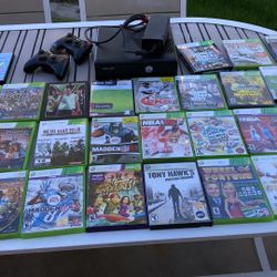 Xbox 360 System With 30 Games.