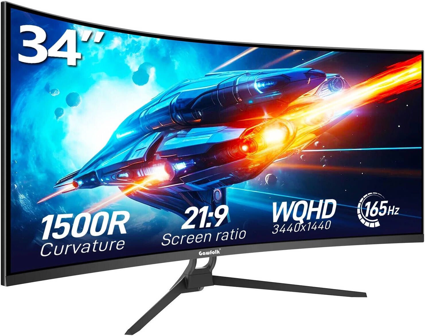 Gawfolk 34” Curved Monitor 