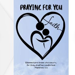 Praying for you Greeting card
