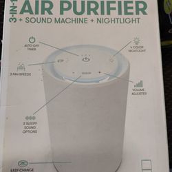 Air Purifier/Sound Machine/Nightlight