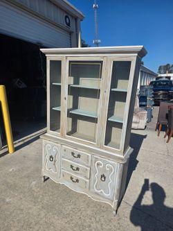 Glass door 1 piece cabinet