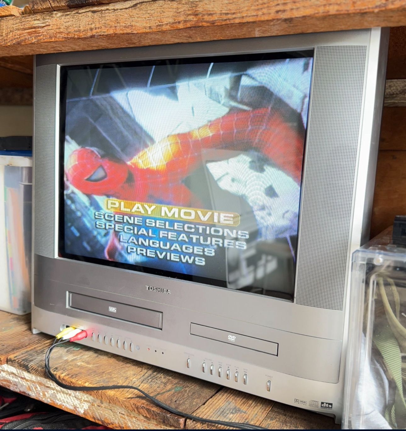 Toshiba CRT VHS DVD Combo