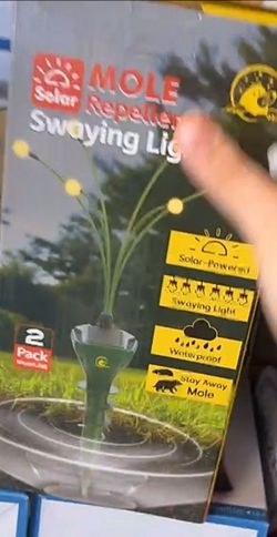 Solar Mole Repeller Swaying Light 2-Pack