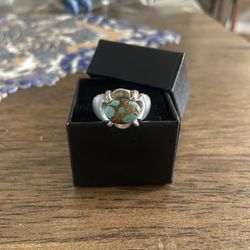 Real/natural stone-sterling silver 925! turquoise stone from Neyshabur, Iran 