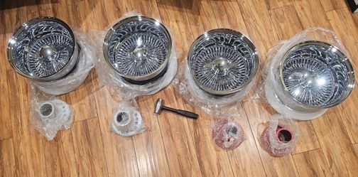 13x7 100 spoke wire wheels