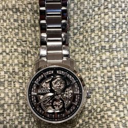 Bulova Watch Skelton Carbon Fiber 96A208