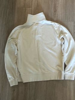 Quarter Zip Sweater Zara Cream Color