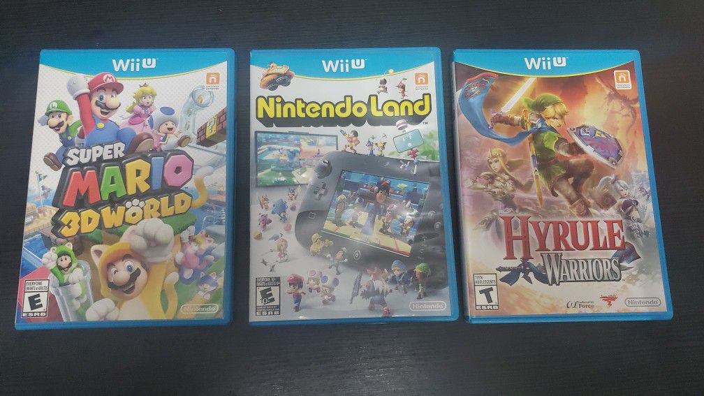 3 Wii U games.