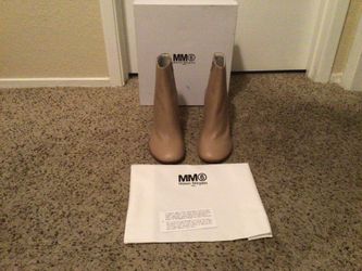 MM6 Maison Margiela Heel Round Toe Ankle Boots Size 9.5