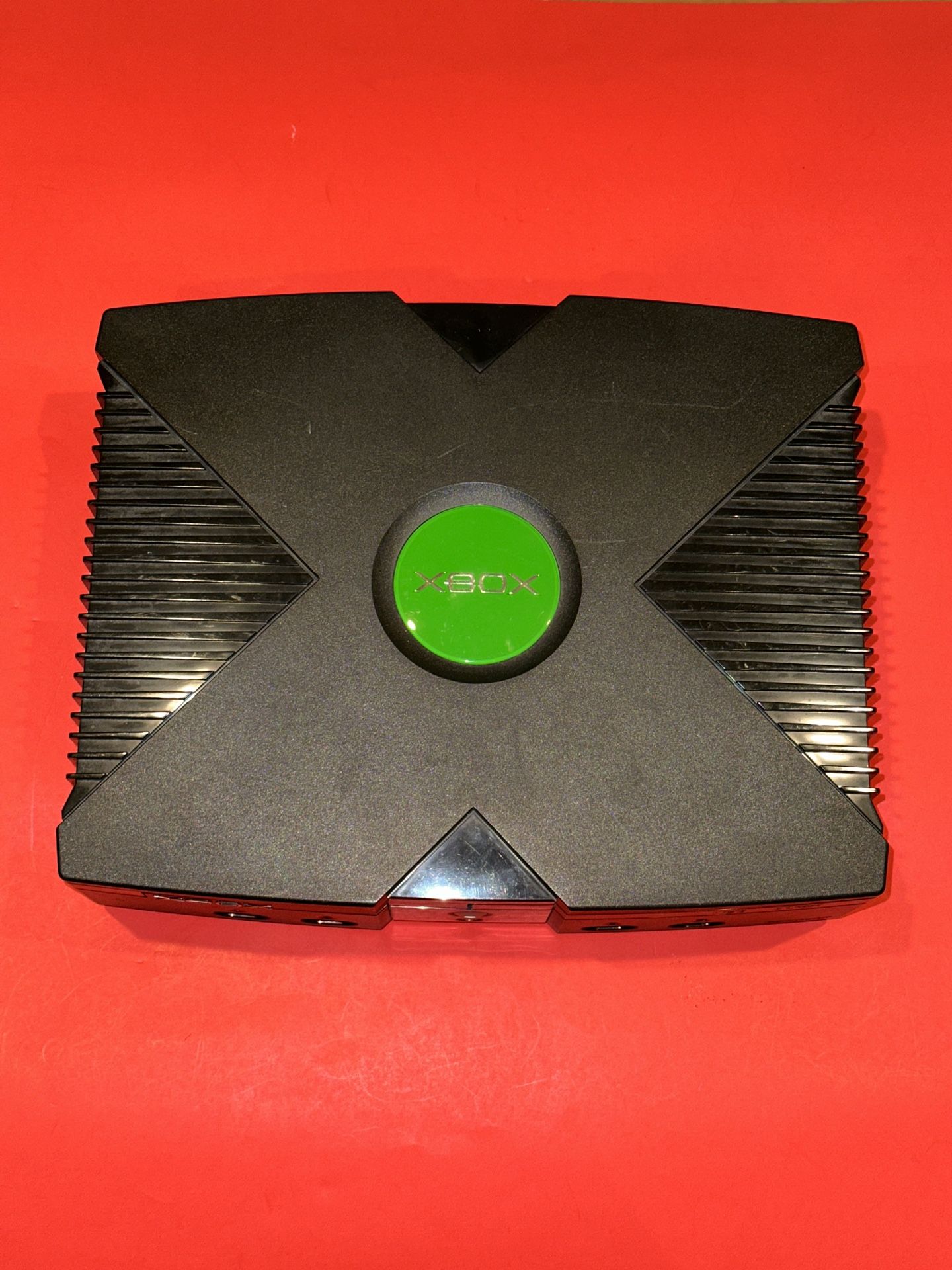 XBOX Original Microsoft Vintage Black Console w/ Controllers TESTED