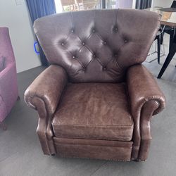 Pottery Barn leather recliner $100