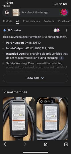 Mazda electric vehicle charger