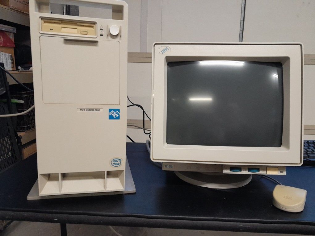 1993 IBM PS/1 Consultant 2168-G57 With Monitor Win 3.1 + DOS Working