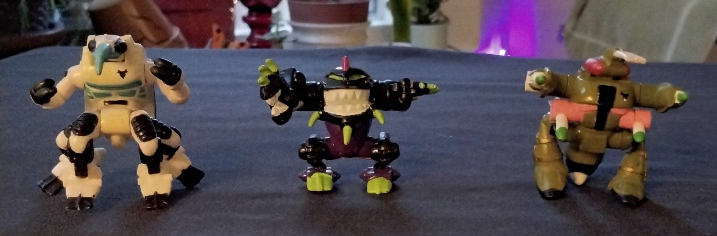 Micro Machines Z-Bots 1991 Burger King Toys Set Of 3.