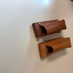 VTG Klein Belt Hoop Flash Lite Leather Holder Set Of 2