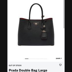 Prada Double Bag / Box/ Dust Bag Bag And Receipt 