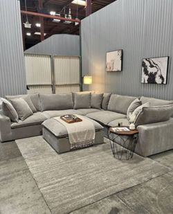 Sereen 6-Piece Modular Sectional – Taupe | Like New with Tags