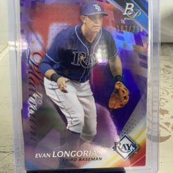2017 Bowman Platinum Evan Longoria /299