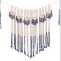 ARTALL Wall Hanging Macrame Curtain Fringe Banner Bohemian Wall Decor Woven Tapestry Home Decoration for Wedding Apartment Bedroom Living Room Gallery