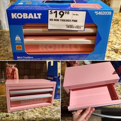 Kobalt Mini Tool Box Pink 