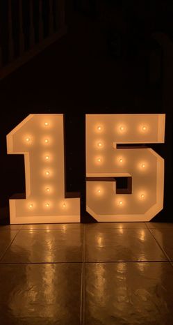 Light Up Marquee Numbers and Letters