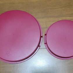 2 plastic lids see all pictures for sizes new condition 