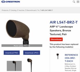 Crestron in-ground subwoofer and Satellite Speakers