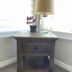Solid Wood Side Table