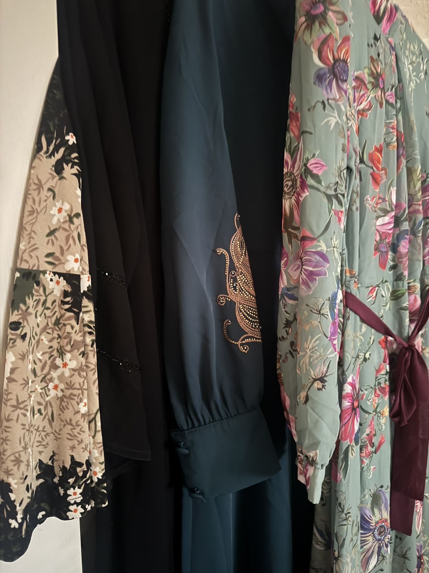 3 Dresses And A Black Robe (Abaya Style)