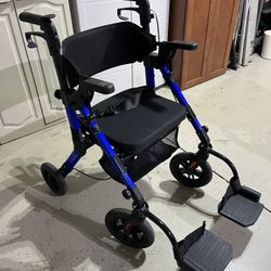 Duet Transport Wheelchair & Rollator Combo