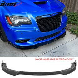 Fits 2012-2014 Chrysler 300 SRT8 3PCS Front Bumper Lip Lower Spoiler Gloss Black PP