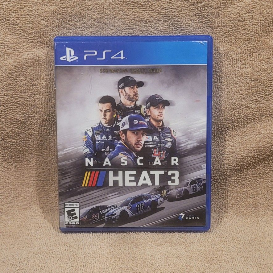 NASCAR HEAT 3 (2018 PS4) FAST SPEED SPORT CAR TRACK PRO SONY PLAYSTATION PS VIDEO GAME DISK DISC