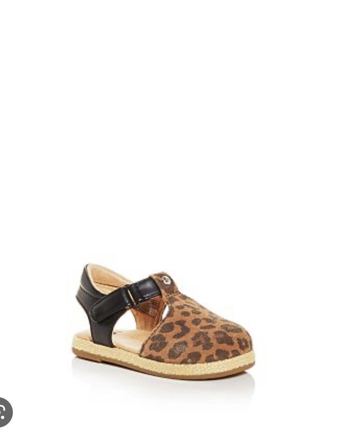 New Ugg I Emmery Leopard Flat Sandal Size 2-3 Infant