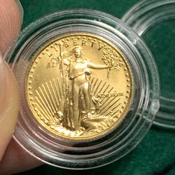 1989 $5 Gold 1/10 Oz American Eagle BU