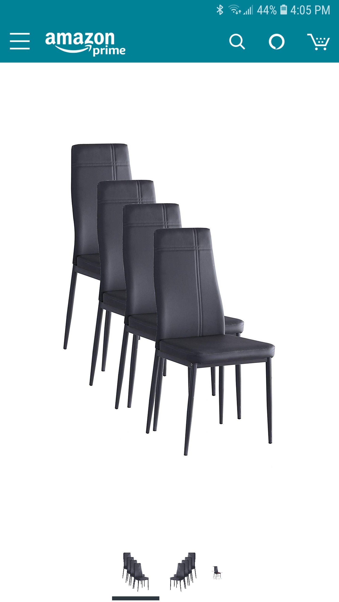 Kings Brand Gray Metal Frame Dining Side Chair (2 boxes 4/8 chairs total) brand new in box.