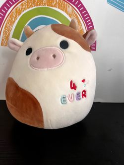 SQUISHMALLOWS RONNIE THE COW “4 EVER” 9 INCH PLUSH
