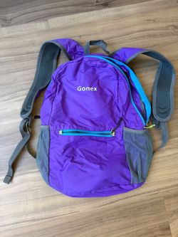 Hiking backpack purple color
