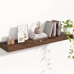 Heimlove Floating Shelves for Wall 48 Inch Long,Extra Large and Thick Wood Shelves Mounted Storage Hanging Shelf