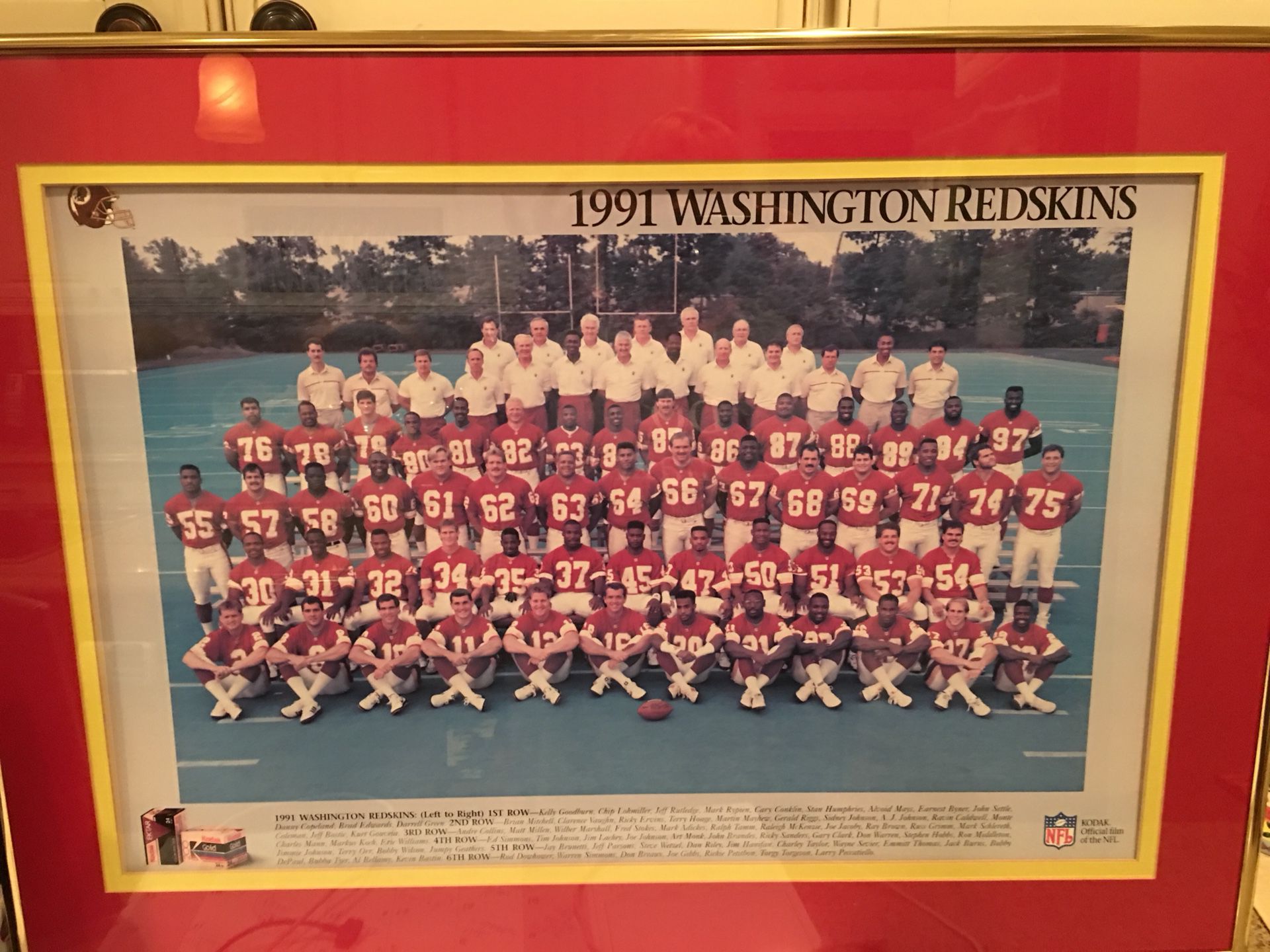 1991 Redskins Team Photo