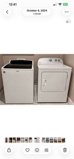 Whirlpool washer and dryer