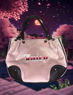 Juicy Couture Pink Velour Tote Bag